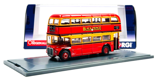 CORGI OOC 1/76 SCALE - OM46308B - ROUTEMASTER 'BLACK PRINCE' 63B ROYAL ARMOURIES