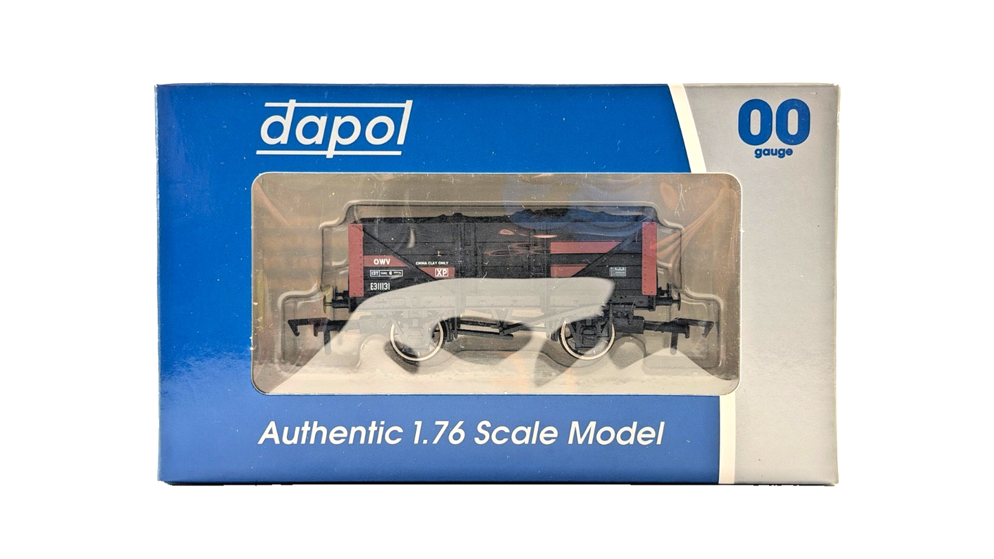 DAPOL 00 GAUGE - OWV 13T PLANK WAGON CHINA CLAY ONLY E311131 (LIMITED EDITION)
