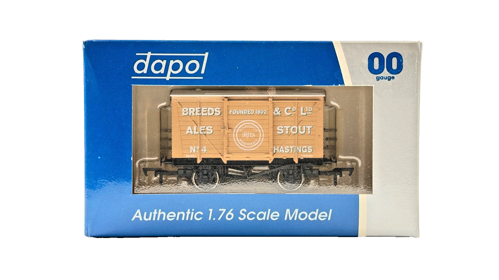 DAPOL 00 GAUGE - BREEDS & CO ALES STOUT HASTINGS VENT VAN NO.4 (LIMITED EDITION)