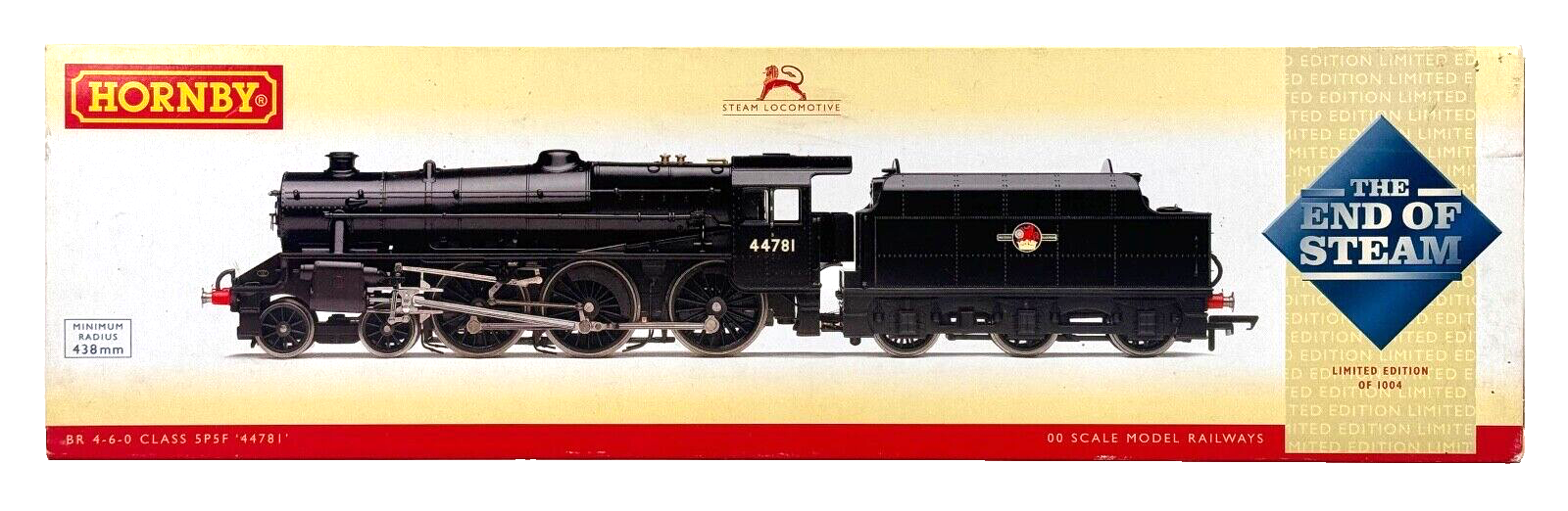 HORNBY 00 GAUGE - R2686A - BR BLACK 4-6-0 CLASS 5 LOCOMOTIVE 44781 END OF STEAM