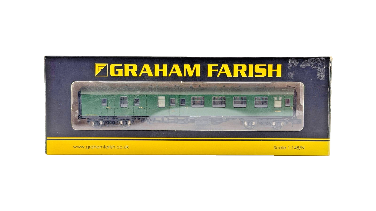 GRAHAM FARISH N GAUGE - 374-186A - MK1 BSK BRAKE SECOND CORRIDOR COACH GREEN SR