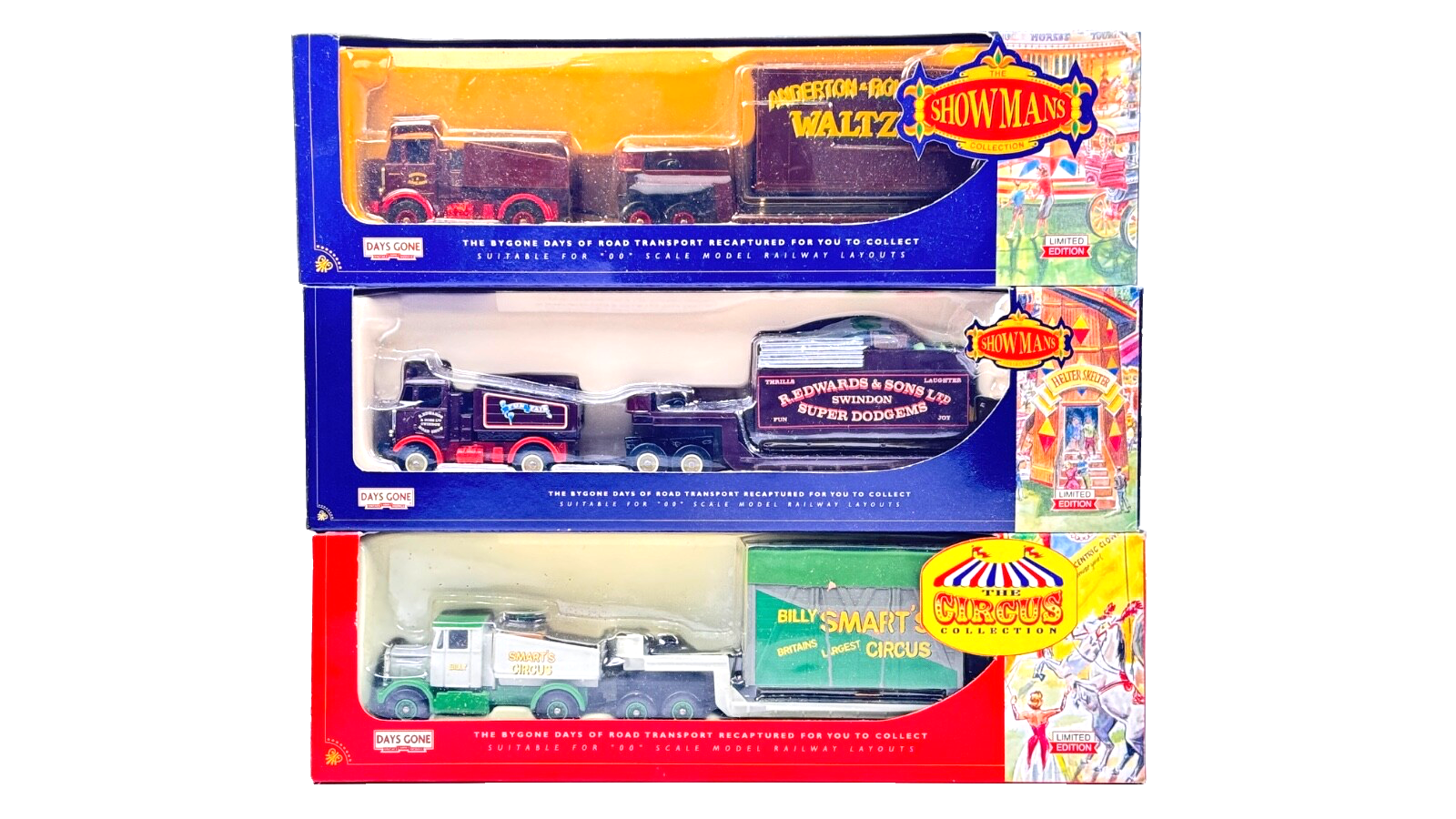 TRACKSIDE 1/76 SCALE - 3 X MODELS WALTZERS SUPER DODGEMS BILLY SMART'S CIRCUS