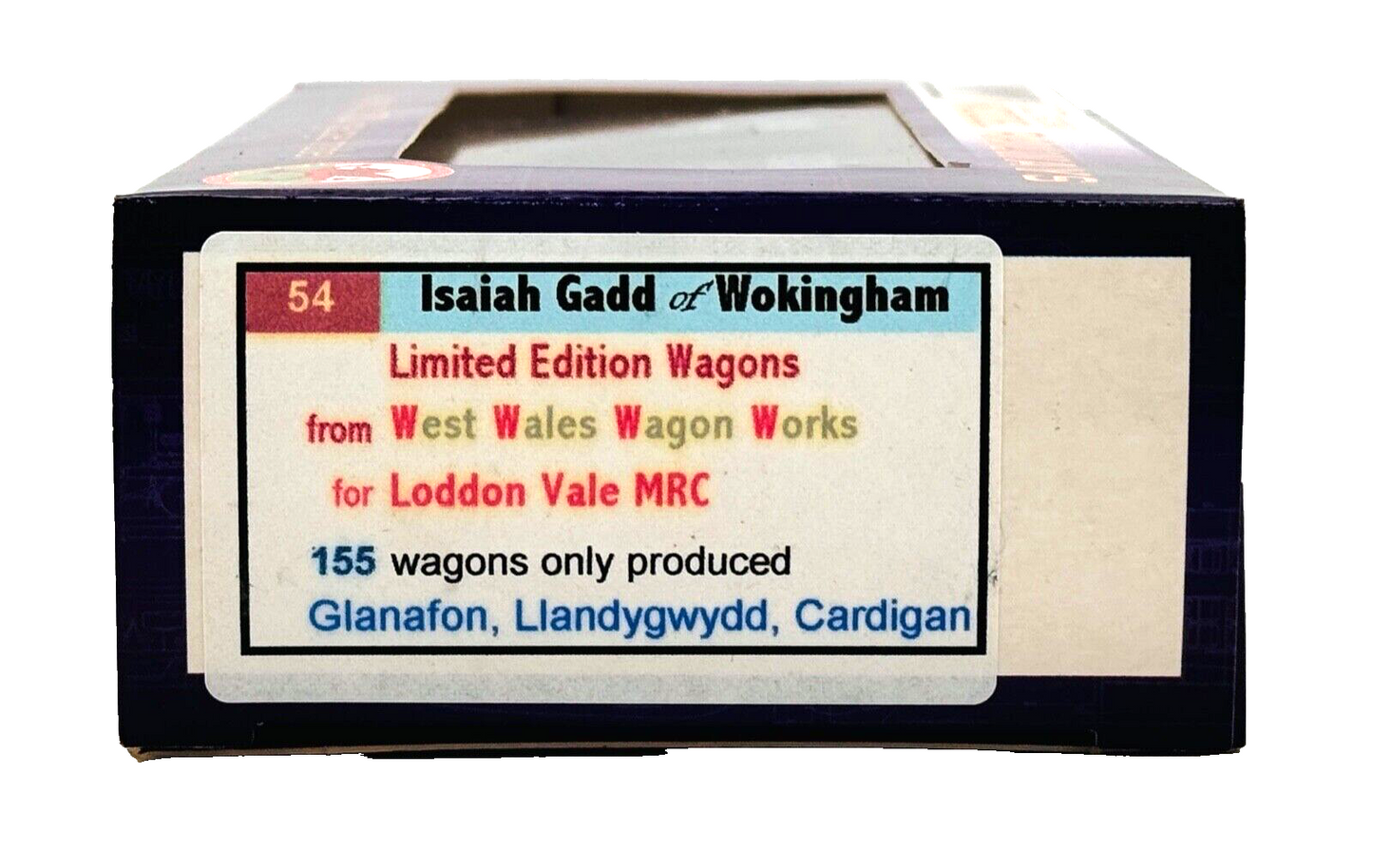 DAPOL 00 GAUGE - ISAIAH GADD WOKINGHAM BERKS WAGON NO.29 (LIMITED EDITION)