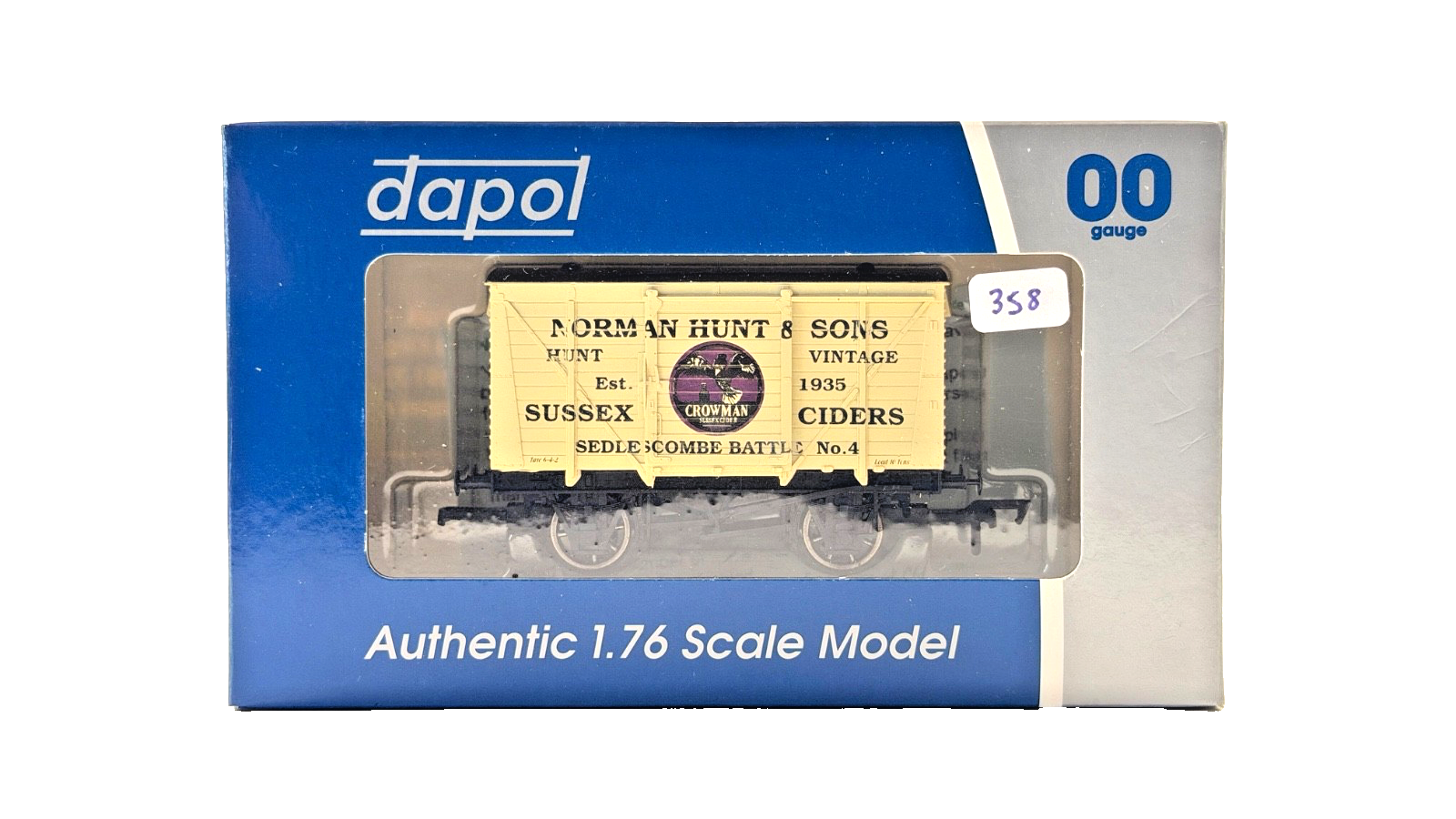 DAPOL 00 GAUGE - NORMAN HUNT SUSSEX CIDERS BATTLE VAN NO.4 (LIMITED EDITION)
