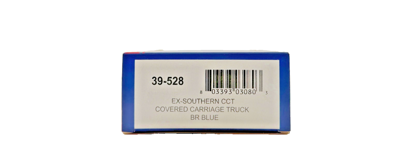 BACHMANN OO GAUGE - 39-528 - EX-SOUTHERN CCT COVERED CARRIAGE TRUCK BR BLUE