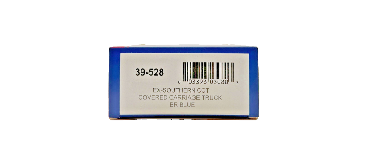 BACHMANN OO GAUGE - 39-528 - EX-SOUTHERN CCT COVERED CARRIAGE TRUCK BR BLUE