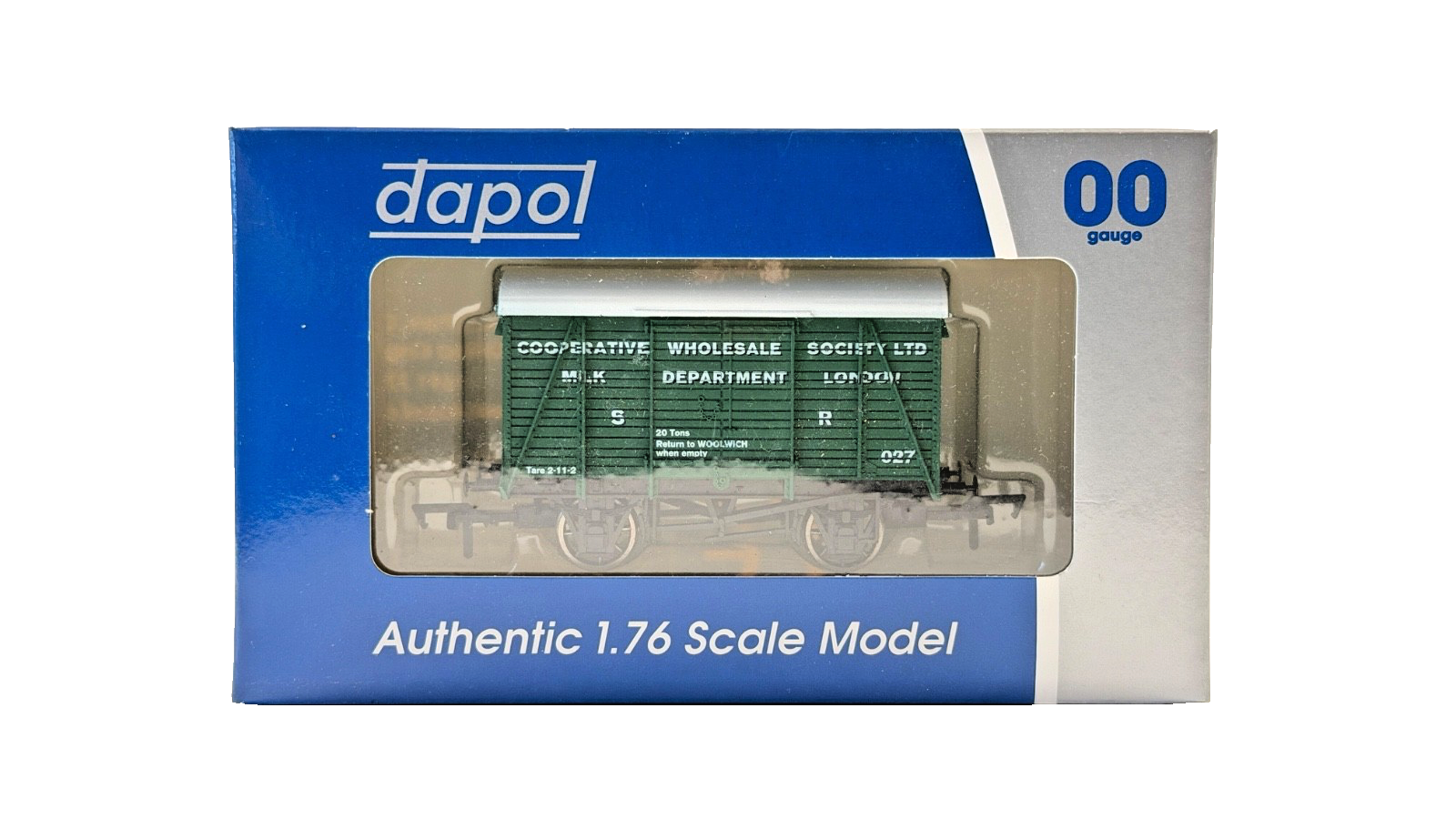 DAPOL 00 GAUGE - COOPERATIVE WHOLESALE MILK DEPARTMENT 027 (LIMITED EDITION)