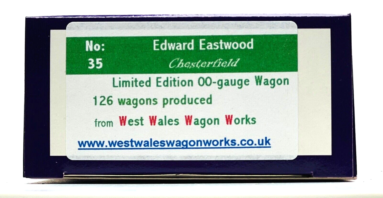 DAPOL 00 GAUGE - 'EDWARD EASTWOOD' WAGON WORKS CHESTERFIELD 2 (LIMITED EDITION)