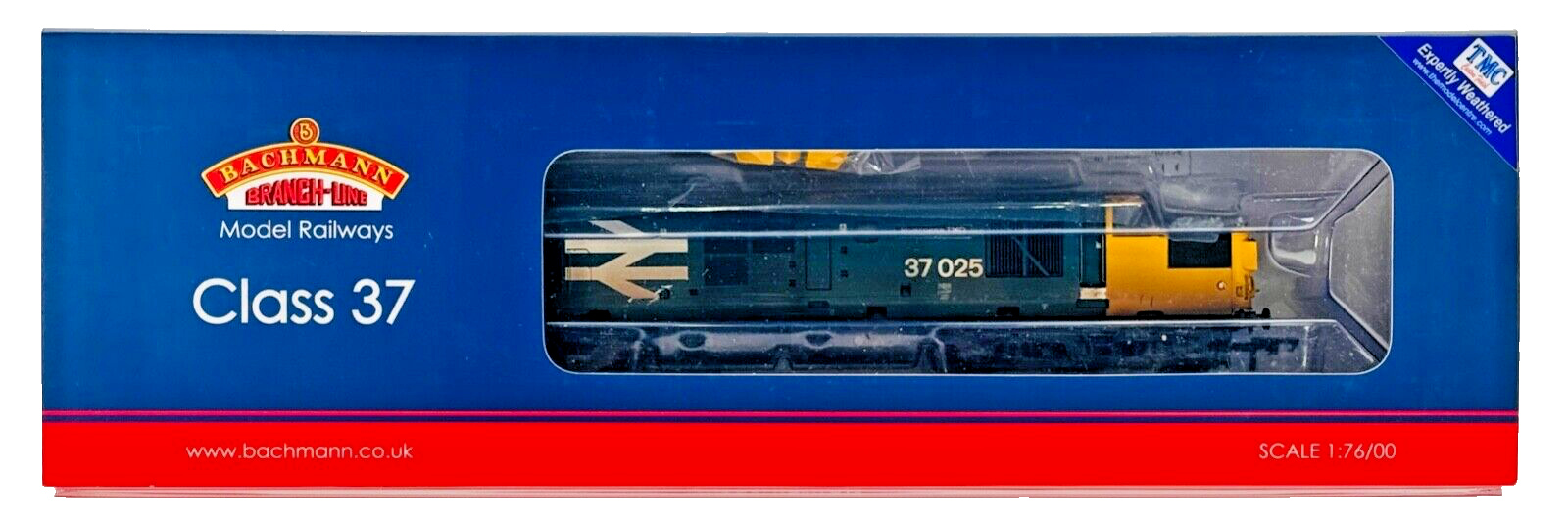 BACHMANN 00 GAUGE - 32-780RJ TMC - CLASS 37 LARGE LOGO INVERNESS TMD WEATHERED