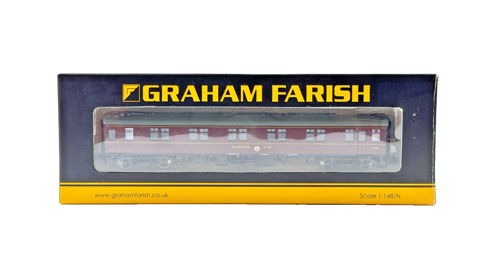 GRAHAM FARISH N GAUGE - 374-925A - MK1 SLSTP COACH SLEEPING CAR 2ND CLASS MAROON