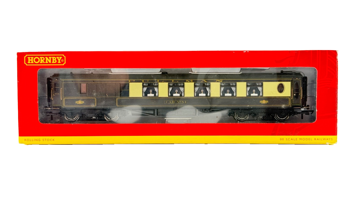 HORNBY OO GAUGE - R4166A - PULLMAN 3RD CLASS BRAKE CAR NO.54 COACH BOXED