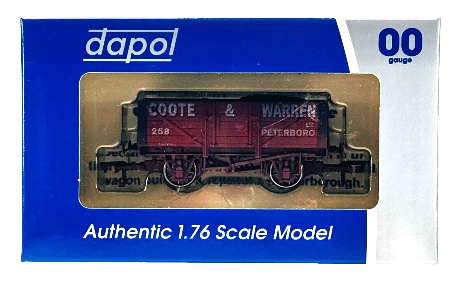 DAPOL 00 GAUGE - COOTE & WARREN PETERBOROUGH WAGON NO.258 (W) (LIMITED EDITION)