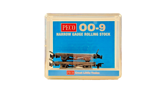 PECO OO9 SCALE - GR-300 - 4 WHEEL FLAT WAGONS - BOXED