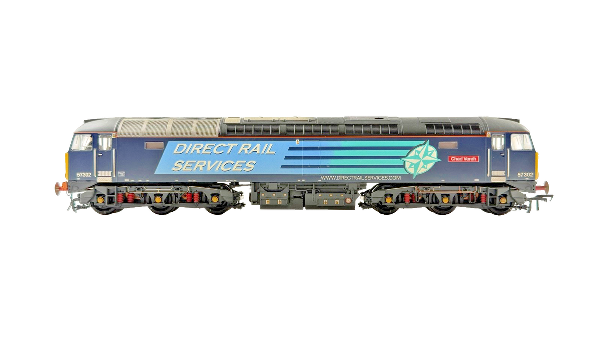 BACHMANN OO GAUGE - 32-763A - CLASS 57 DIESEL 57302 DRS COMPASS BLUE CHAD VARAH