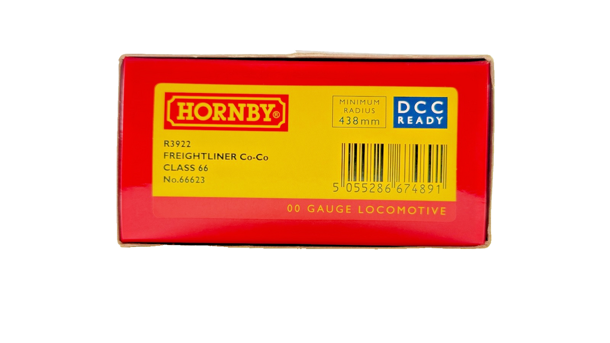 HORNBY OO GAUGE - R3922 - CLASS 66 DIESEL 66623 FREIGHTLINER TMC WEATHERED