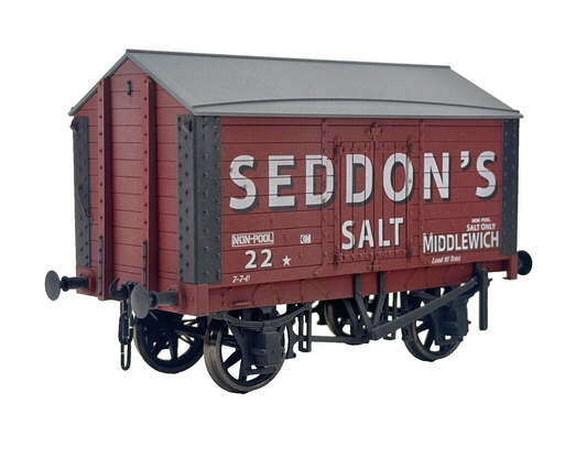 DAPOL O GAUGE - 7F-018-013W - SEDDONS SALT VAN WEATHERED NO.22 - BOXED