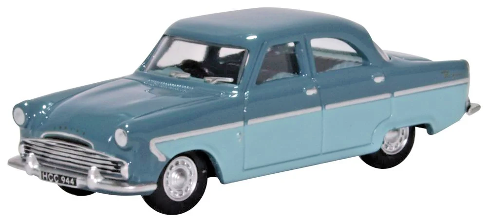 OXFORD DIECAST 1/76 SCALE - 76FZ001 - FORD ZODIAC MKII SHARK BLUE - NEW
