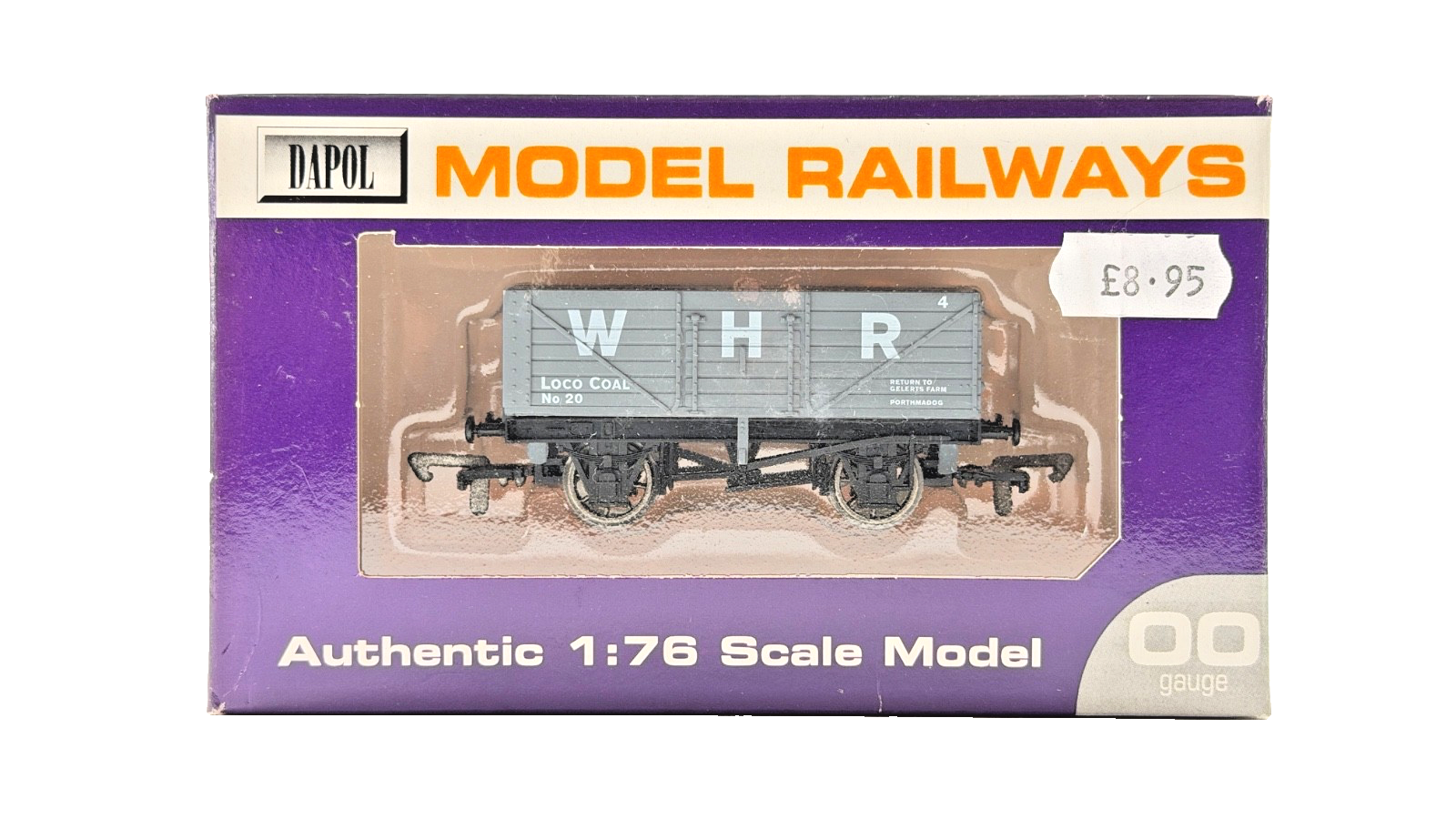 DAPOL 00 GAUGE - WELSH HIGHLAND RAIL WHR PLANK WAGON NO.20 (LIMITED EDITION)
