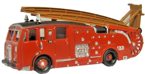 OXFORD DIECAST 1:148 SCALE/N GAUGE - NDEN001 - LONDON DENNIS F12 FIRE ENGINE NEW