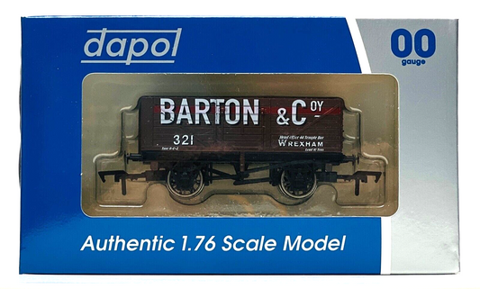 DAPOL 00 GAUGE - BARTON & CO WREXHAM PLANK WAGON (P) (WEST WALES WAGON WORKS)