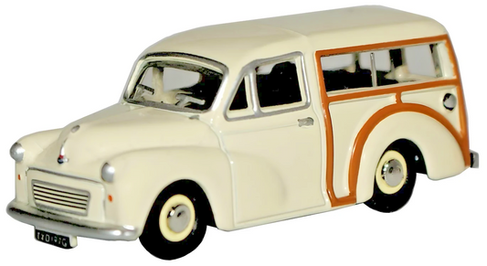 OXFORD DIECAST 1/76 SCALE - 76MMT001 - MORRIS MINOR TRAVELLER CREAM - NEW