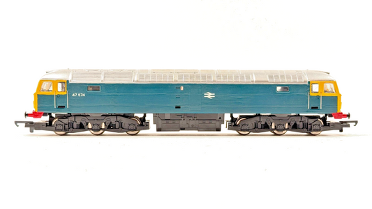 HORNBY 00 GAUGE - R075 - CLASS 47 DIESEL 47574 BR BLUE RENUMBERED SPARES REPAIRS