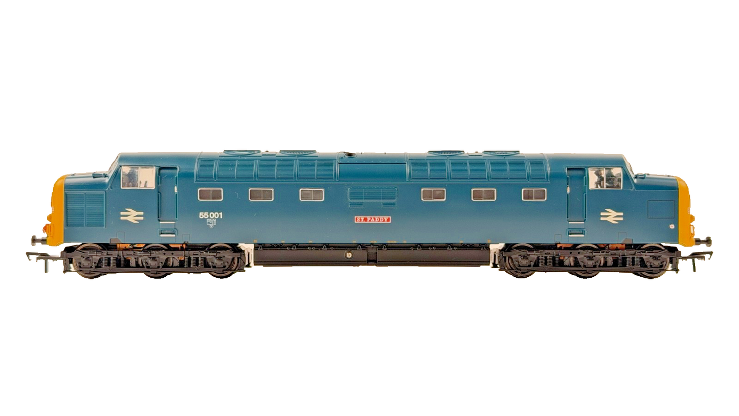 BACHMANN OO GAUGE - 32-530DS - CLASS 55 DELTIC ST PADDY 55001 BR BLUE DCC SOUND