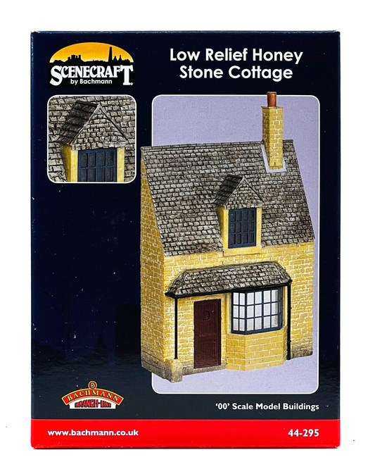 BACHMANN 00 GAUGE SCENECRAFT 44-295 - LOW RELIEF HONEY STONE COTTAGE - NEW