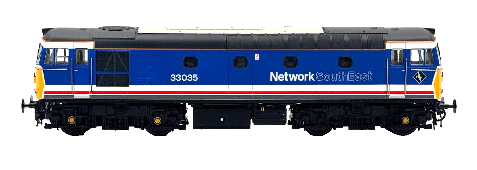 HELJAN 00 GAUGE - 3302 - CLASS 33 DIESEL 33035 NETWORK SOUTHEAST NSE - BOXED