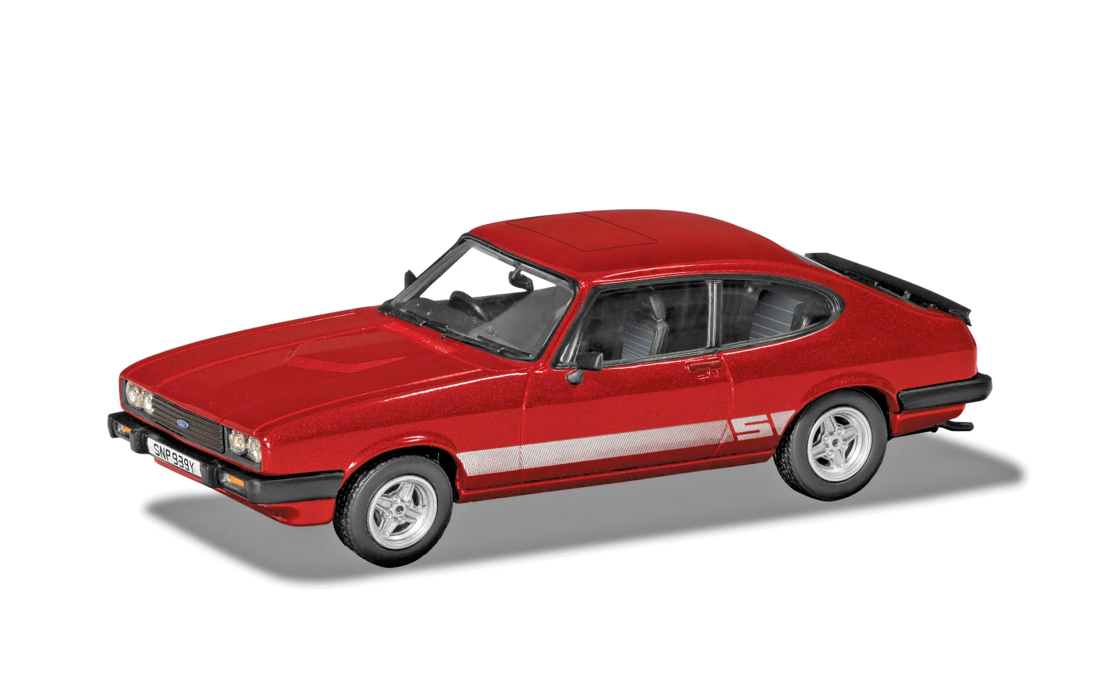 CORGI VANGUARDS 1/43 SCALE - VA10824 - FORD CAPRI MK3 2.0S IMPERIAL RED - NEW