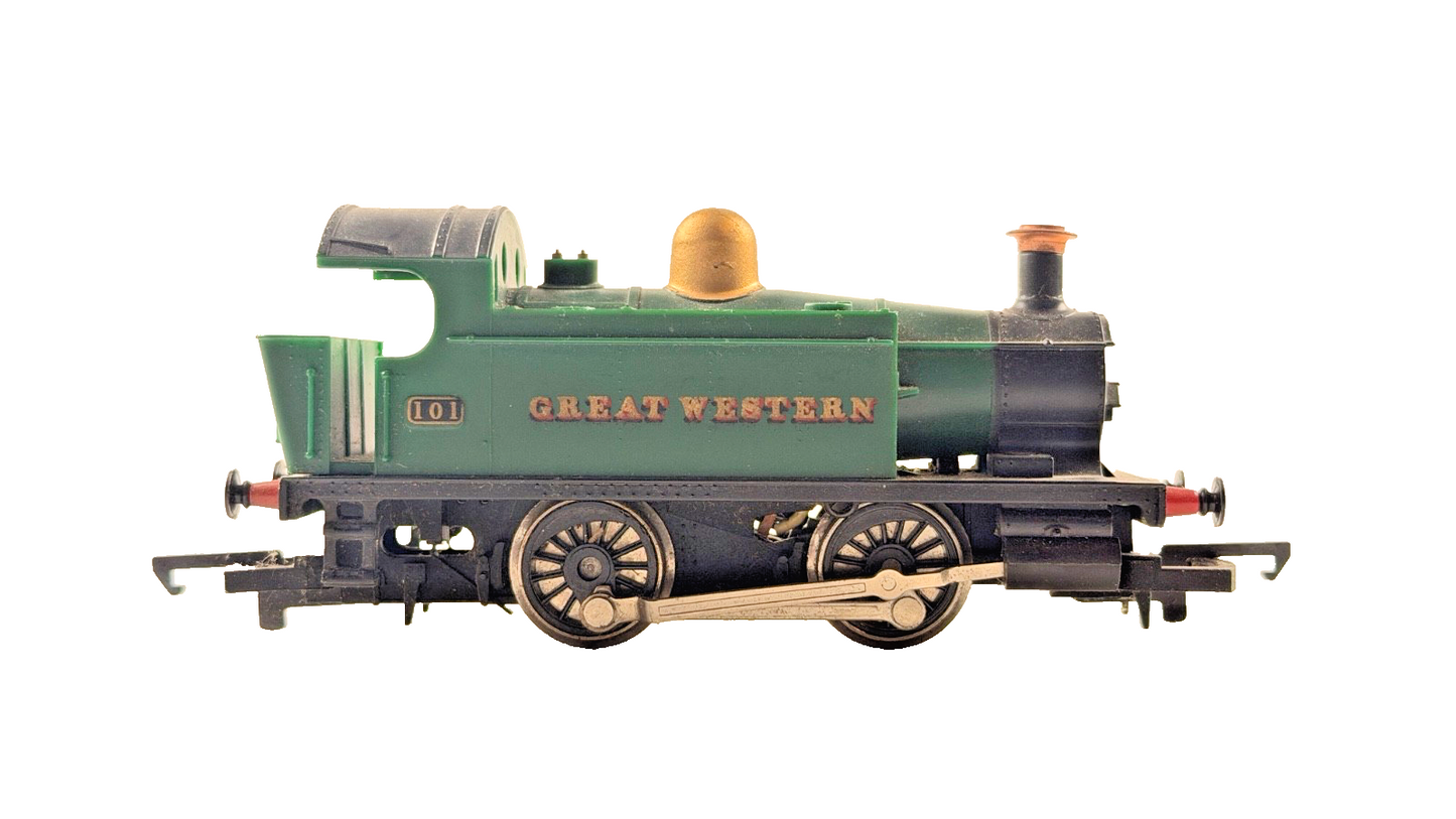 HORNBY OO GAUGE - GWR GREAT WESTERN INDUSTRIAL TANK LOCOMOTIVE 101 UNBOXED