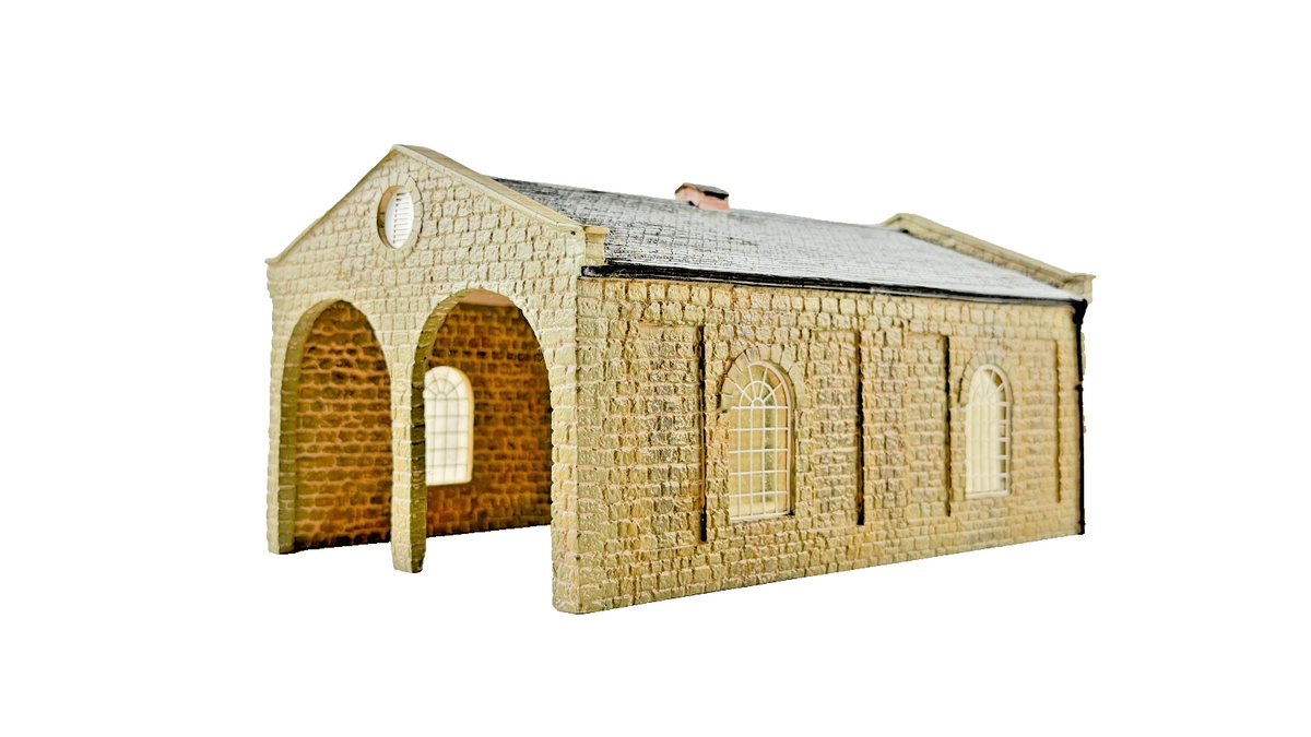 HORNBY OO GAUGE SKALEDALE - R8637 - DOUBLE ENGINE SHED - BOXED