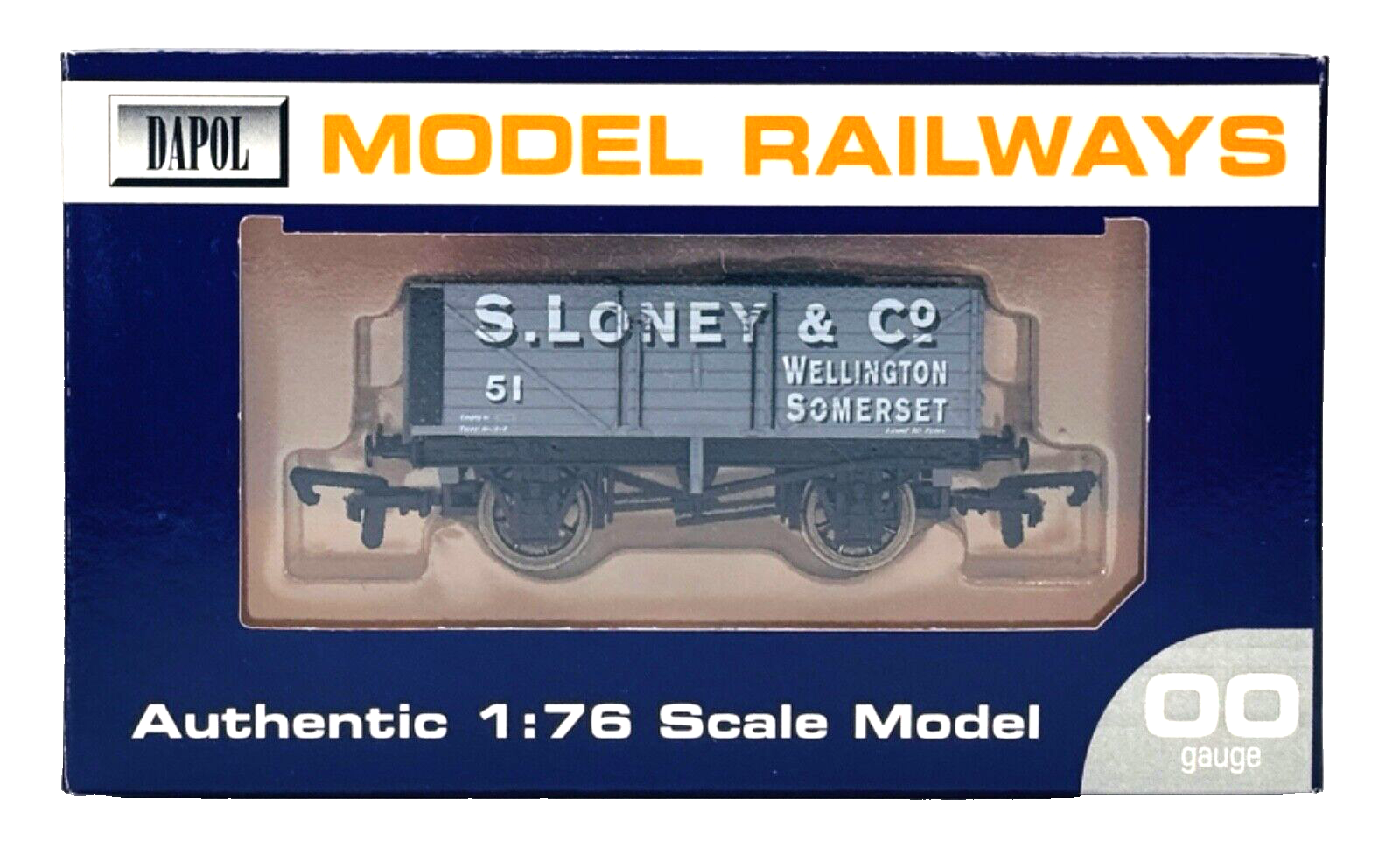 DAPOL 00 GAUGE - S. LONEY & CO WELLINGTON SOMERSET WAGON NO.51 (LIMITED EDITION)