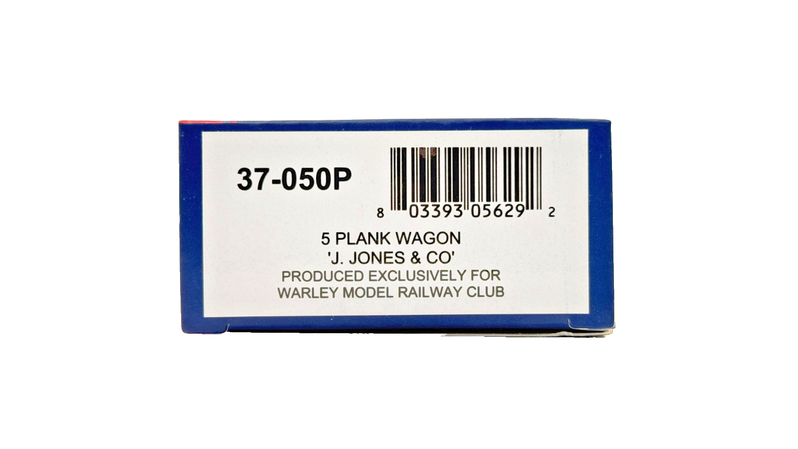 BACHMANN 00 GAUGE - 37-050P - 5 PLANK WAGON J. JONES & CO MALVERN (WARLEY)