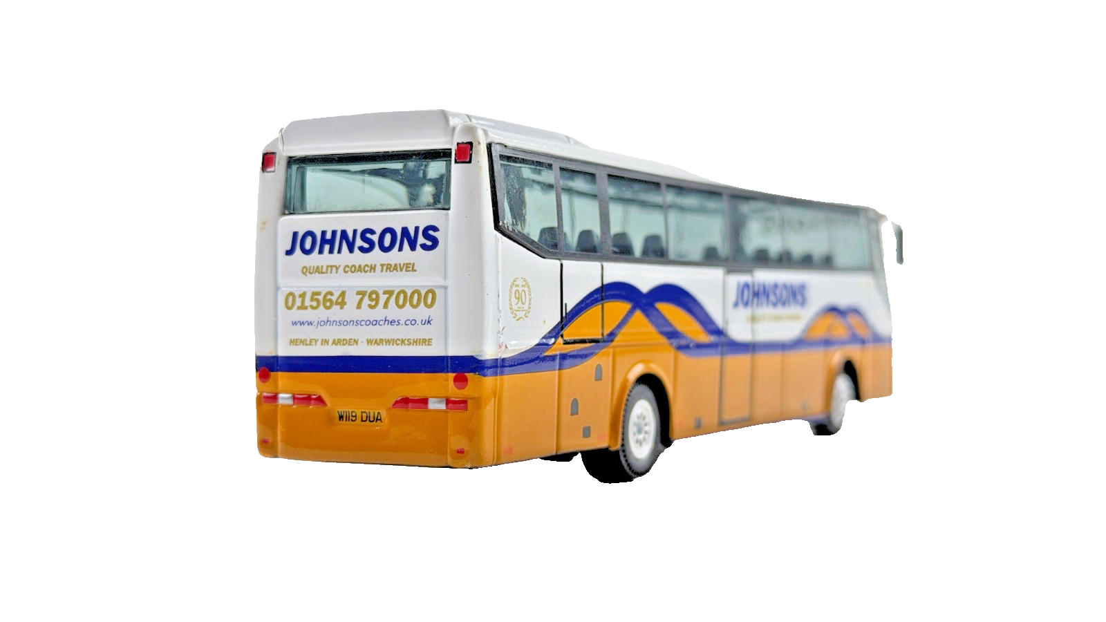 CORGI 1/76 SCALE - BOVA FUTURA JOHNSONS QUALITY COACH TRAVEL UNBOXED