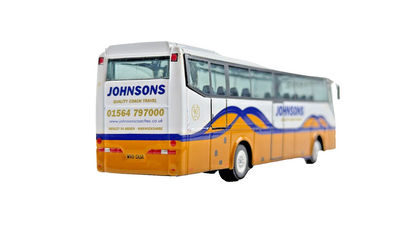 CORGI 1/76 SCALE - BOVA FUTURA JOHNSONS QUALITY COACH TRAVEL UNBOXED