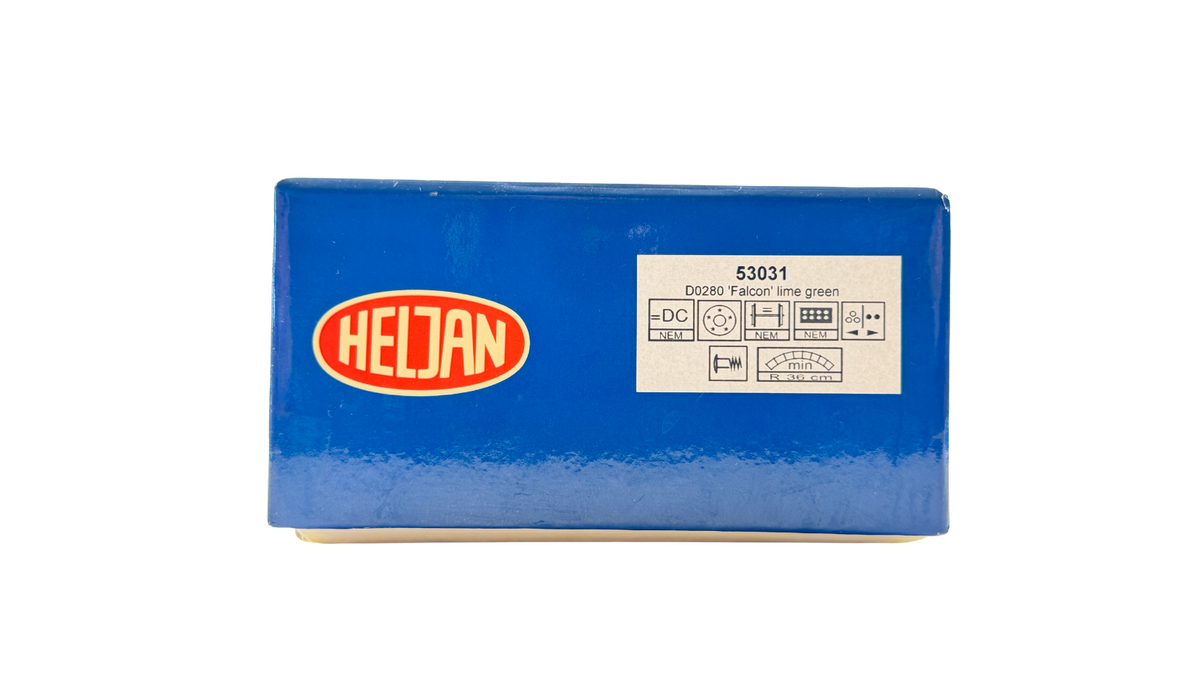 HELJAN OO GAUGE - 53031 - D0280 FALCON LIME GREEN DIESEL PROTOTYPE LOCOMOTIVE