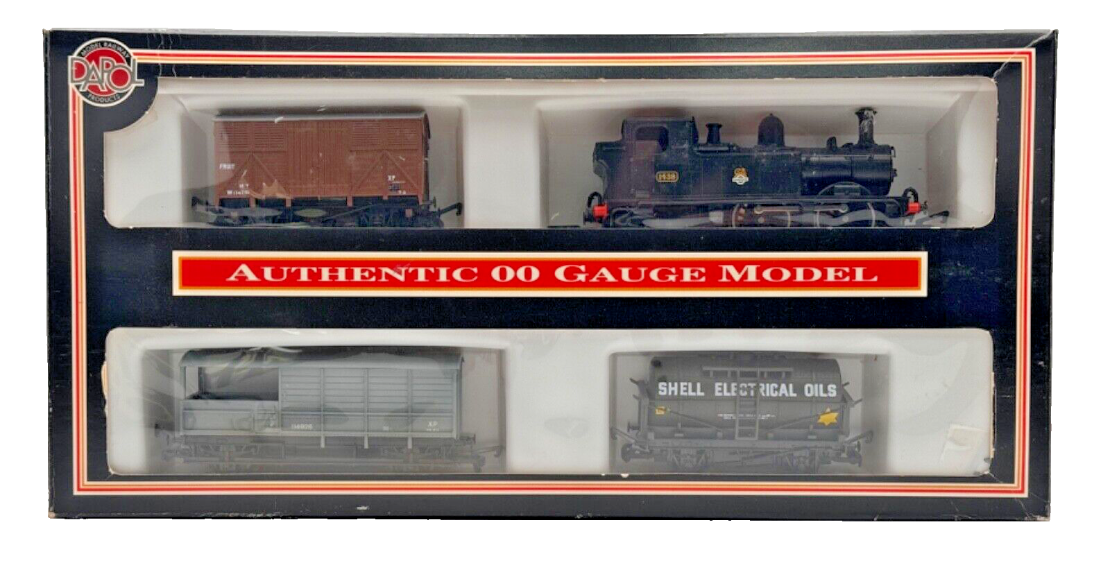 DAPOL 00 GAUGE - B408 - BR BLACK 0-4-2T CLASS 14XX LOCO & WAGON GIFT SET - BOXED