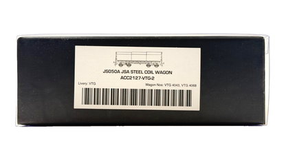 ACCURASCALE OO GAUGE - ACC2127-VTG-2 - JSA STEEL COIL WAGON VTG TWIN PACK