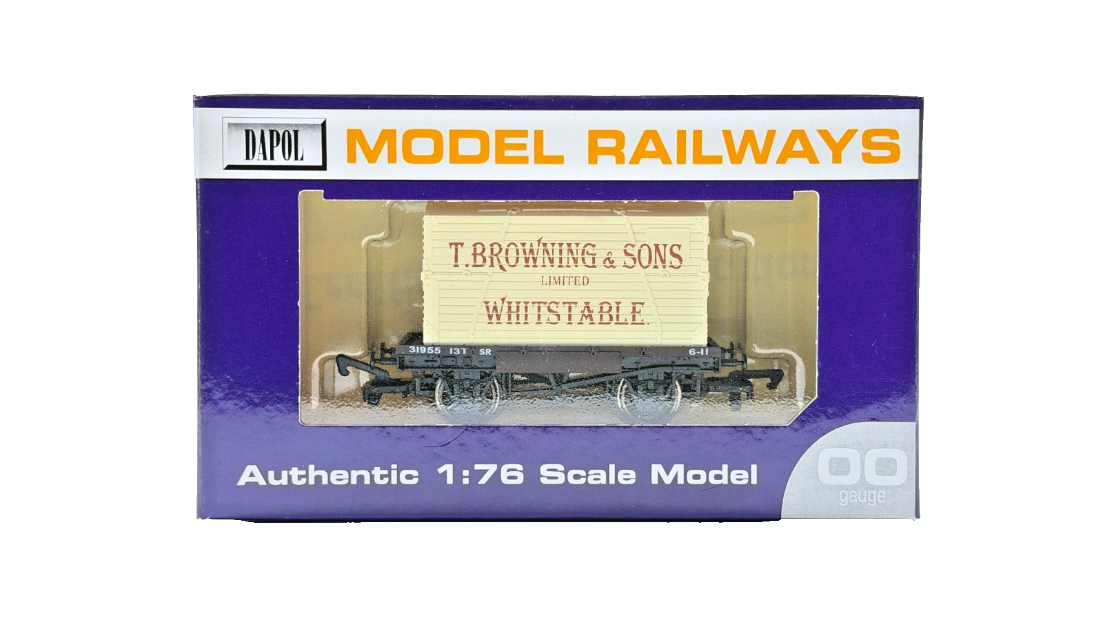 DAPOL 00 GAUGE - T. BROWNING & SONS WHITSTABLE SR CONFLAT (LIMITED EDITION)