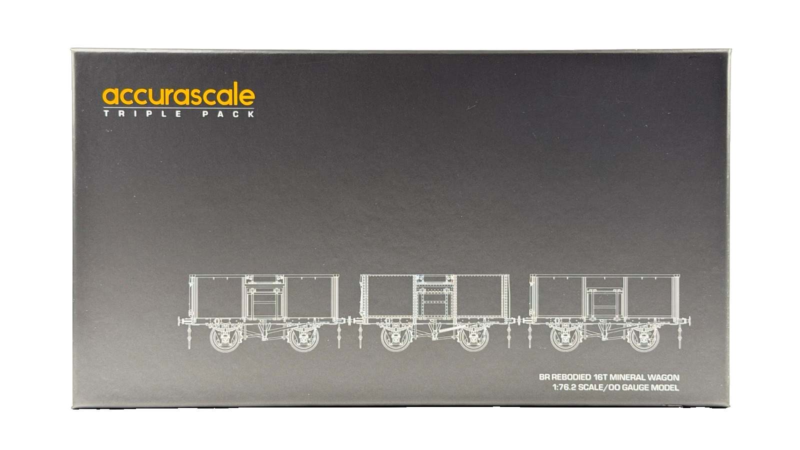 ACCURASCALE OO GAUGE - ACC1074 - BR 16T MINERAL WAGON MCO RAIL BLUE HORWICH