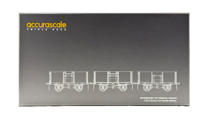 ACCURASCALE OO GAUGE - ACC1074 - BR 16T MINERAL WAGON MCO RAIL BLUE HORWICH