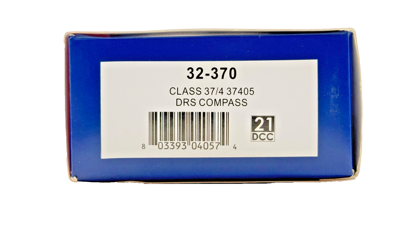 BACHMANN 00 GAUGE - 32-370 - CLASS 37/4 DIESEL 37405 DRS DIRECT RAIL COMPASS