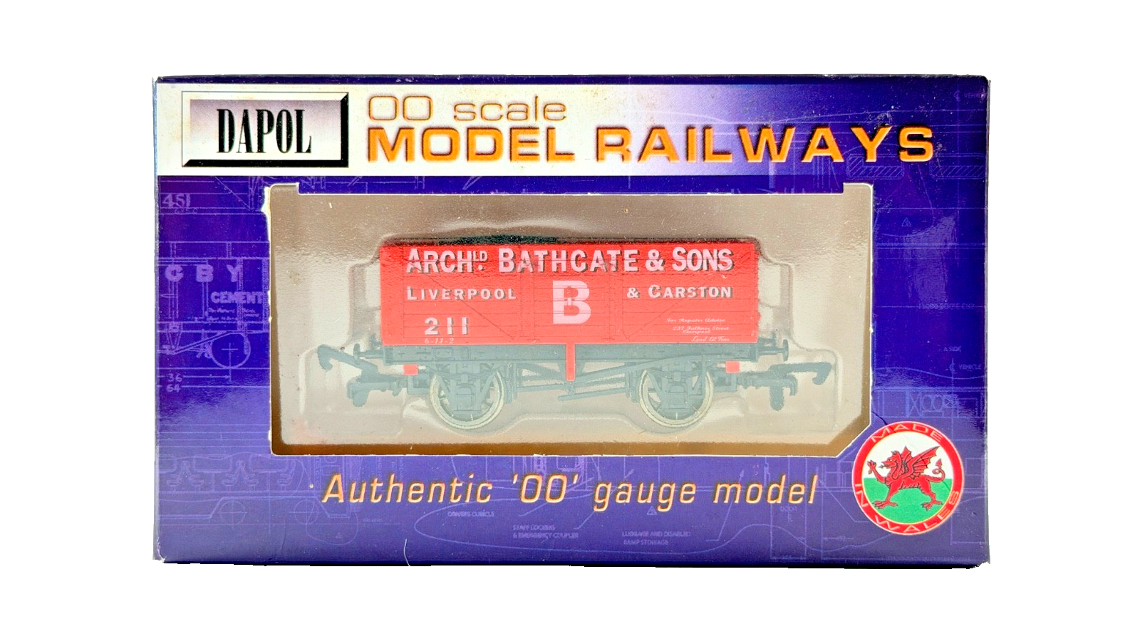 DAPOL 00 GAUGE - ARCHIBALD BATHGATE LIVERPOOL & CARSTON NO.211 (LIMITED EDITION)