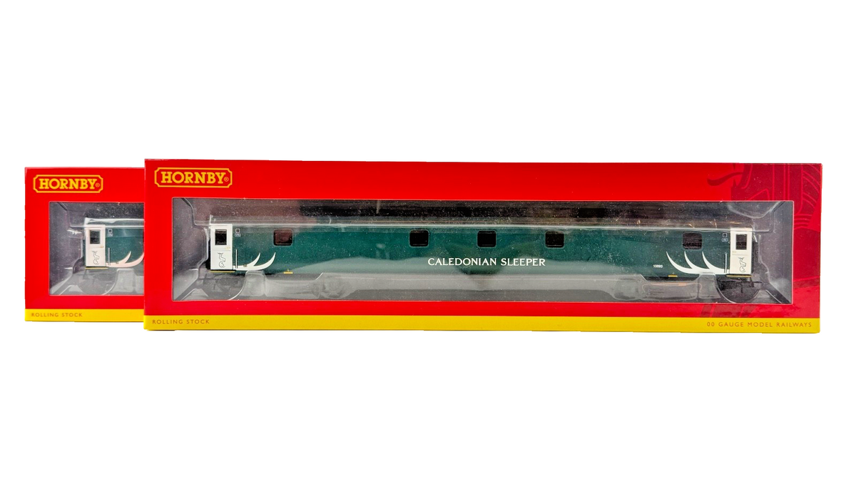 HORNBY OO GAUGE - R40040/R40040A - CALEDONIAN MK3 SLEEPER COACHES X 2 BOXED