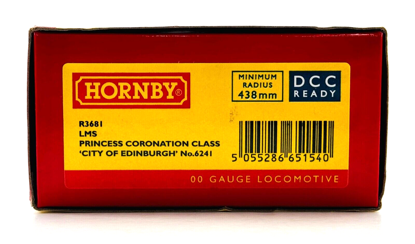 HORNBY 00 GAUGE - R3681 - LMS BLACK PRINCESS CORONATION CITY OF EDINBURGH BOXED