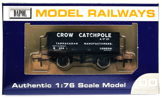 DAPOL 00 GAUGE - CROW CATCHPOLE TARMAC MANUFACTURERS LONDON 208 (WESSEX WAGONS)