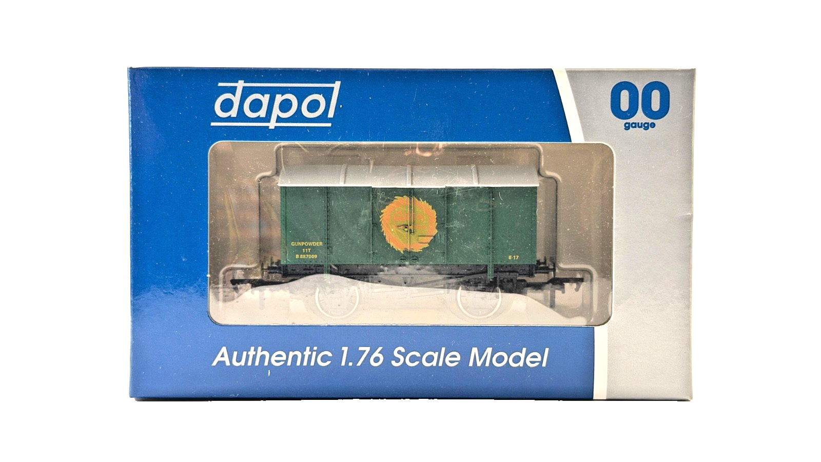 DAPOL 00 GAUGE - ASTRA FIREWORKS GREEN ORANGE GUNPOWDER VAN (LIMITED EDITION)