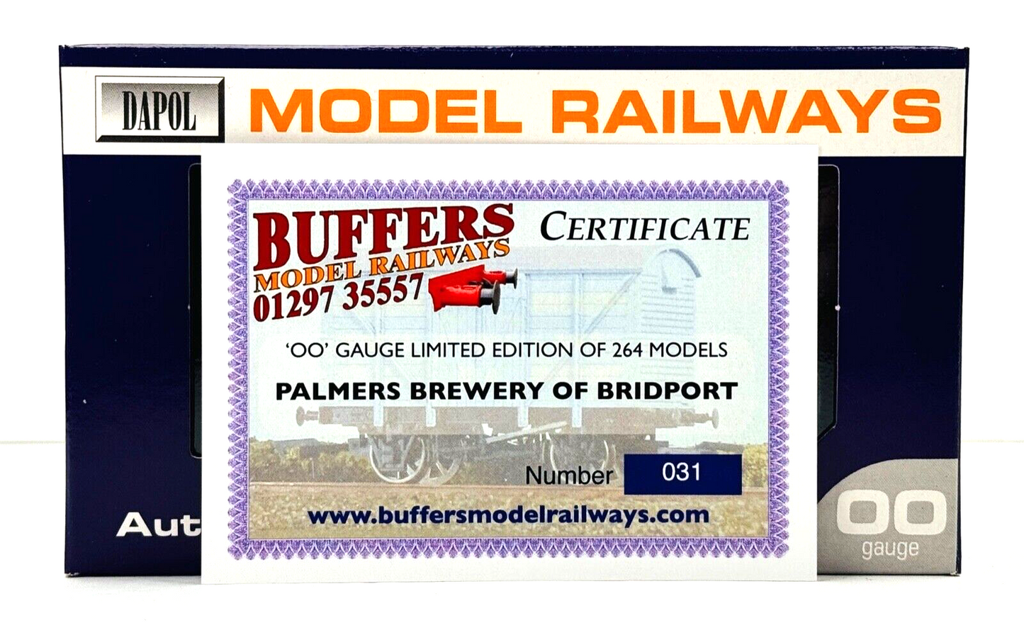 DAPOL 00 GAUGE - PALMERS BREWERY OF BRIDPORT VENT VAN NO.4 (LIMITED EDITION)