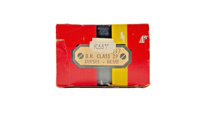 HORNBY 00 GAUGE - R337 - CLASS 29 DIESEL BR BLUE YELLOW CAB ENDS 6124 BOXED